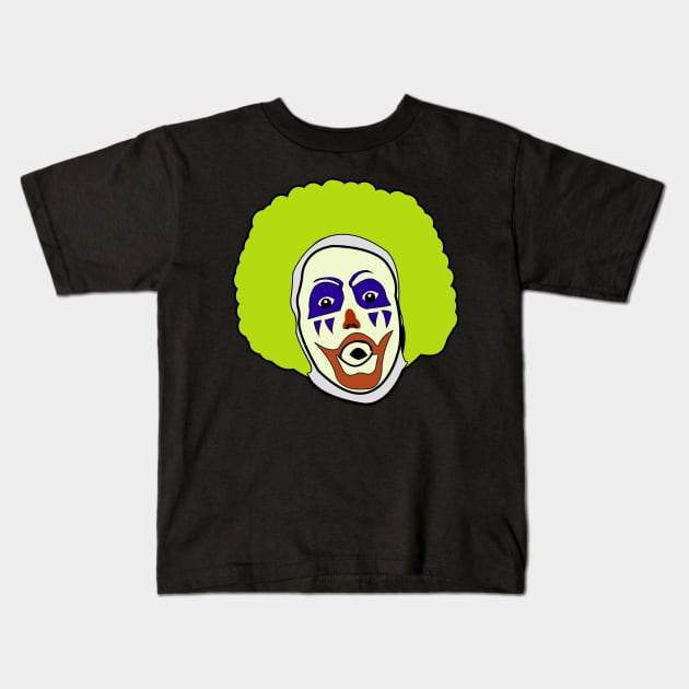 Doink the Clown Drawing Kids T-Shirt by Used/Tired